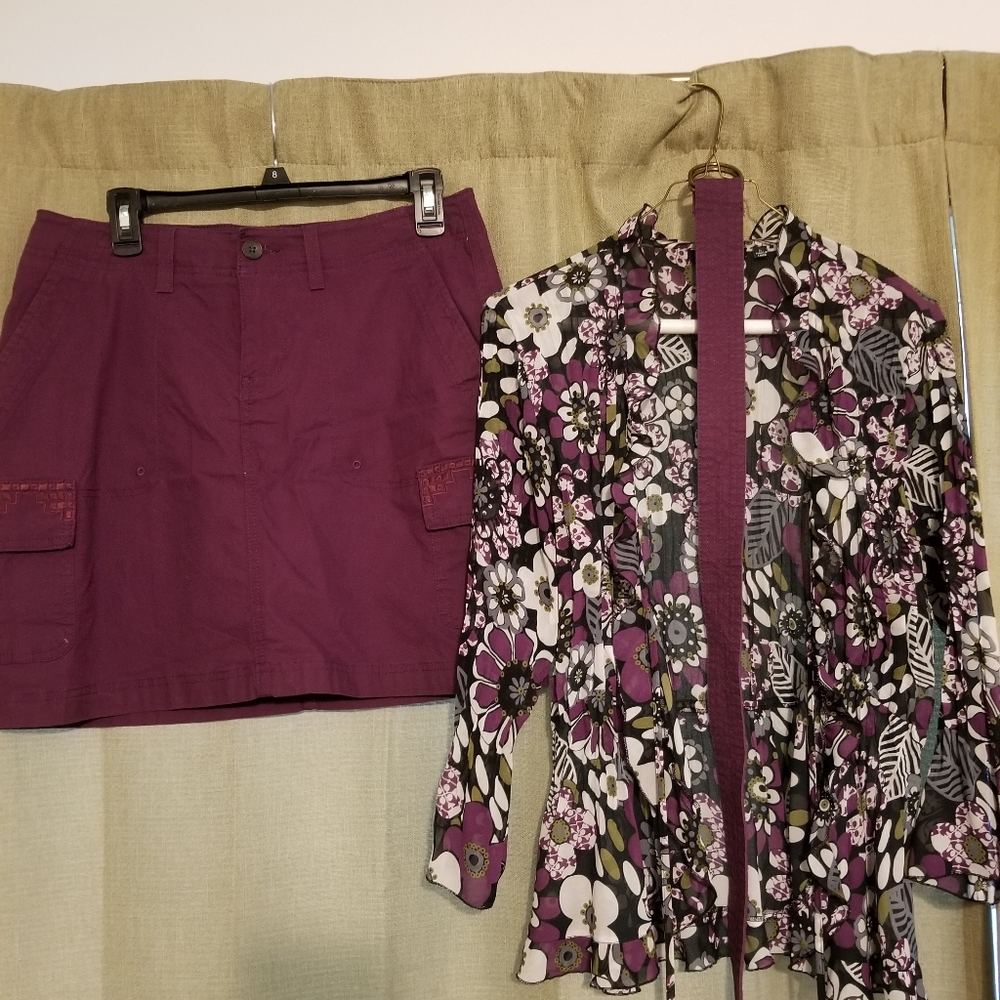 Notations Blouse w/ Sonoma Skirt Outfit